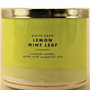 White Barn Lemon Mint Leaf Scented Candle